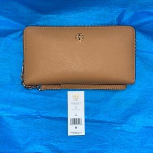 Tory Burch Emerson Wristlet Zip Continental Wallet 👝✨